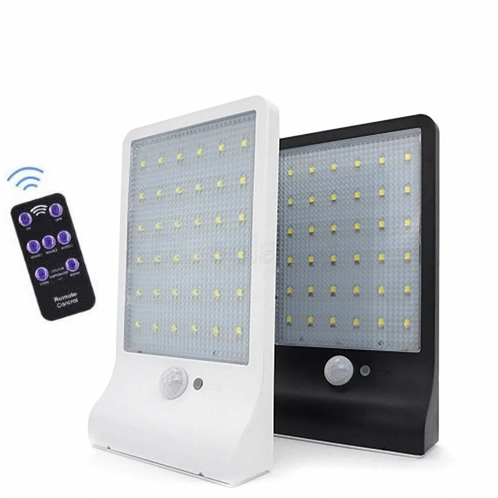 

Led Solar Light Outdoor Waterproof Lighting for Garden Wall 48 leds Four Modes Rotable Pole Solar Lamp remote control street new
