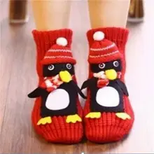 Рождественские носки для женщин, напольные рождественские носки, украшения, рождественские подарки, Санта снеговик и олень узор