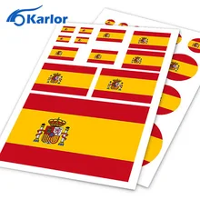Spanish Flag Espanol Spain ESP Ho Car Auto Motorcycle Decal Set Sticker Scratch Off Cover Ipad Notebook Laptop Handy Car Styling