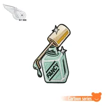 Модный лак для ногтей, вышивка, железная нашивка на спине жилета, куртка, аппликация, индивидуальный дизайн, наклейки на одежду