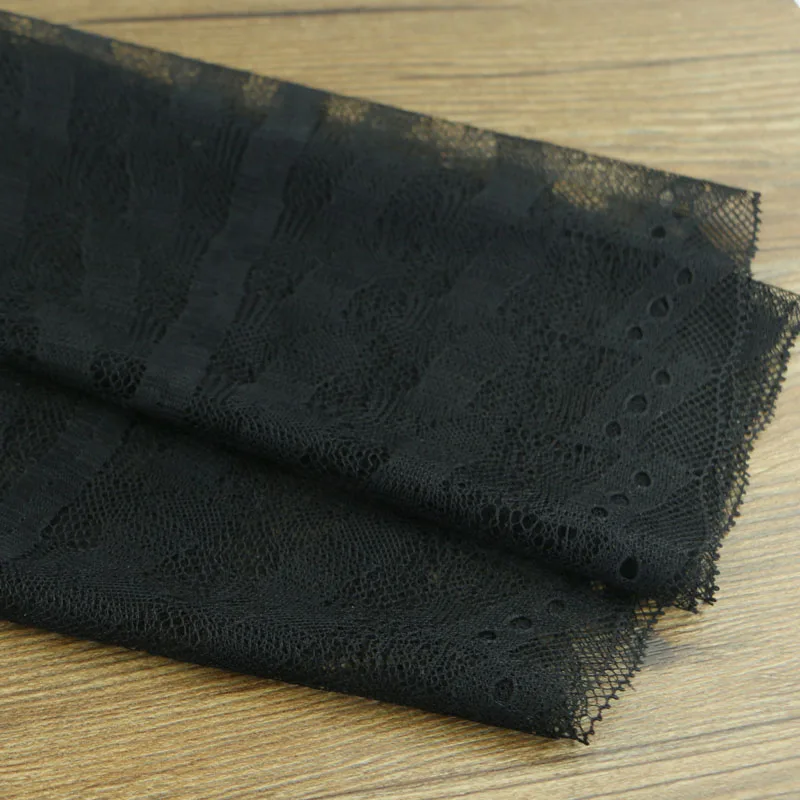 

24 cm 1 yard black lace garment accessories no elastic big size for diy