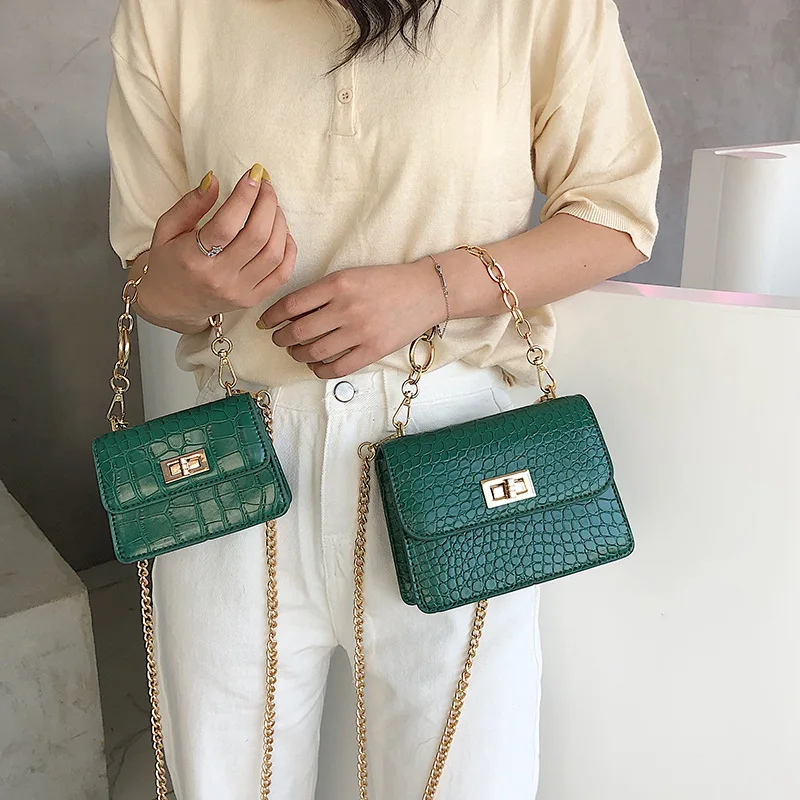 

Female Crocodile Pattern Crossbody Bag For Women 2019 High Quality Leather Luxury Handbag Designer Ladies Shoulder Messenger Bag
