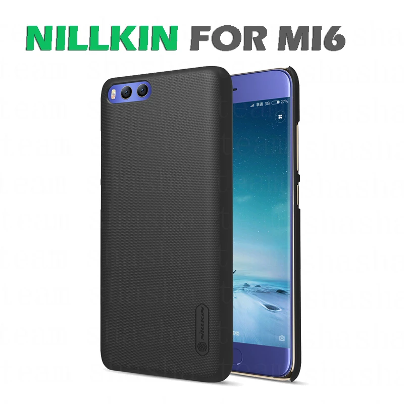 Xiaomi Mi6 твёрдый чехол Nillkin Super Frosted Shield для Xiaomi Mi6 Футляр флип-чехол случай протектора коробку