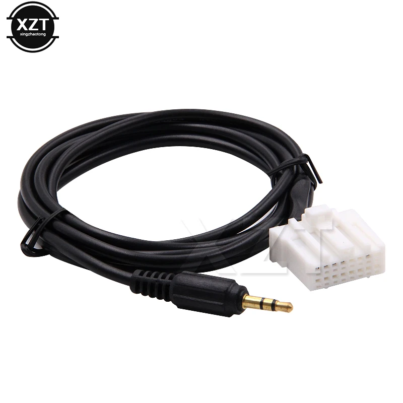 1pc High Quality 3.5mm AUX Audio CD Interface Adapter Cable For Mazda