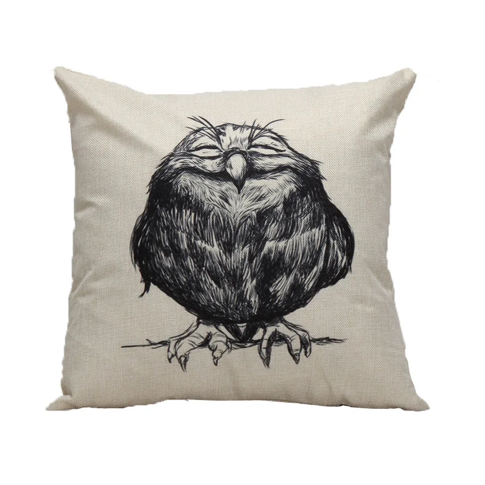 Gajjar Pillow 45*45 Pillow Waist Throw Owl Dropshipping decorative pillows print and geometric