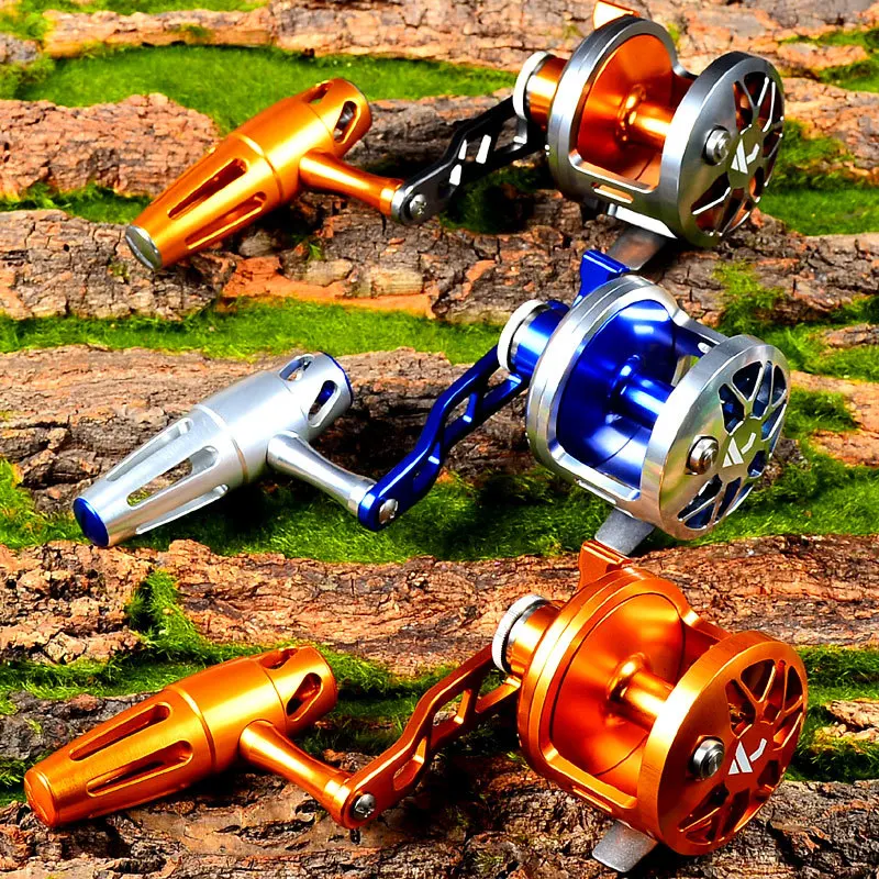 

PRO BEROS Jigging Reel Aluminum CNC Machined Fishing Reel Left-Handl JIG REEL Max Drag Sea Boat 16kg&19kg Trolling Reel