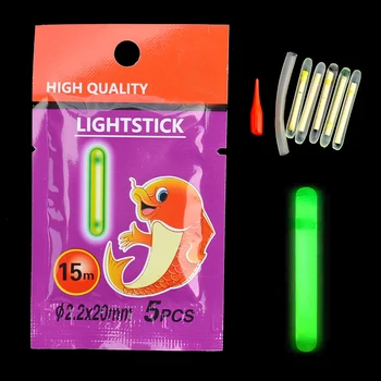 

Fishing Light Stick 25pcs/lot 5 Packs Fishing Float Position Mark Glow Stick Fishing Float Light Tube Accessories