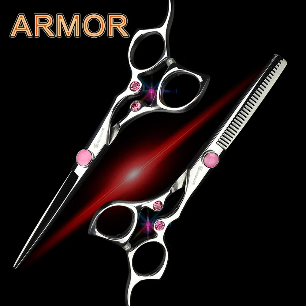 Японская машинка для стрижки волос Pink Jewel 6 дюймовые ножницы филировки
