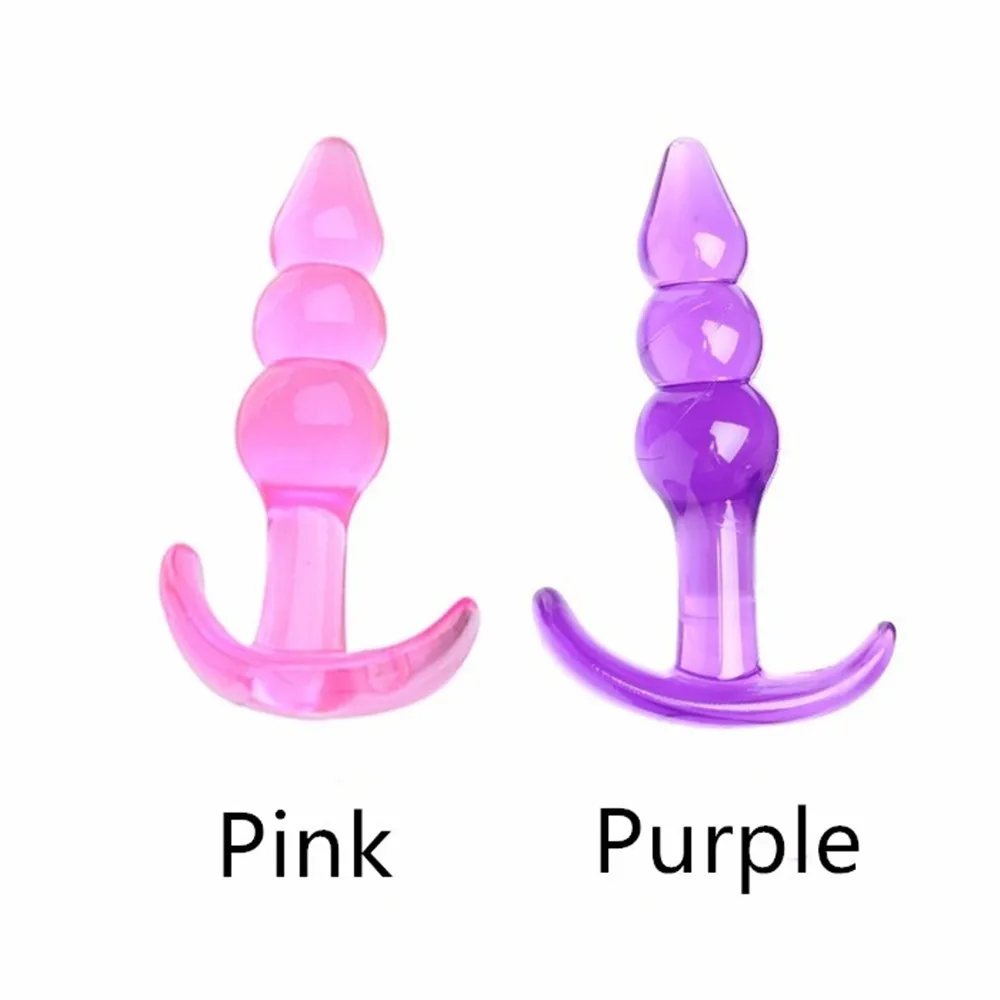 Gay Butt Plug Prostate Massager Sex Machine G spot Soft Silicone Anal Beads Jelly Anal Plug