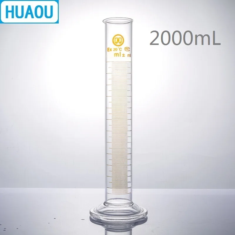 Huaou 2000ml Measuring Cylinder 2l With Spout And Graduation With Glass