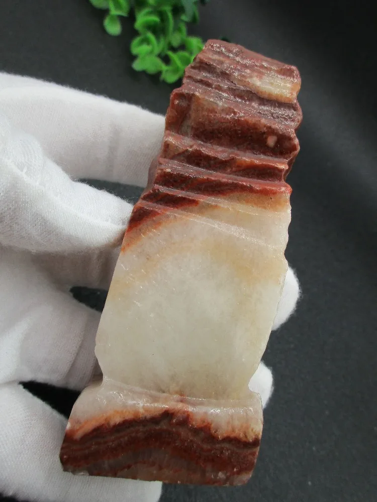 40-120G Natural Polished Pork Stone Meat Specimen Healing Reiki Pendant Decor