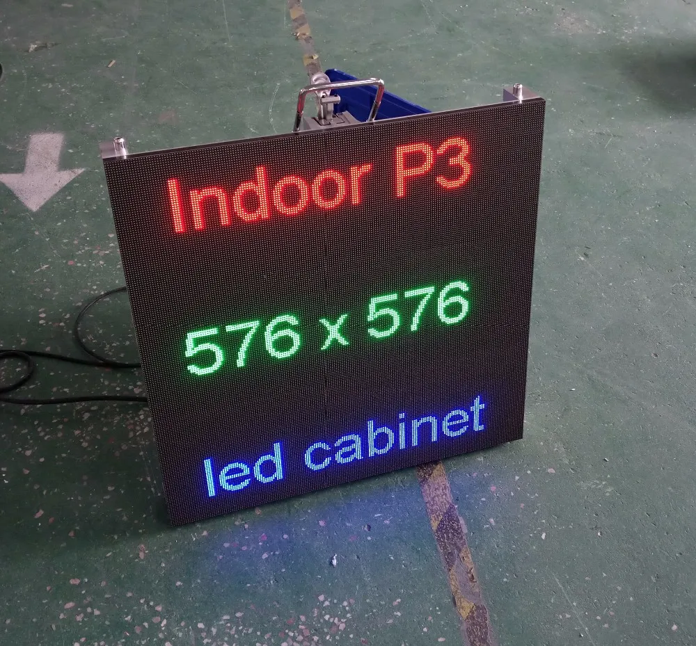 

Die-casting Aluminum LED Cabinet 576*576mm Indoor SMD2121 P3 LED Module LED Panel for Stage Screen or Advertising LED Sign