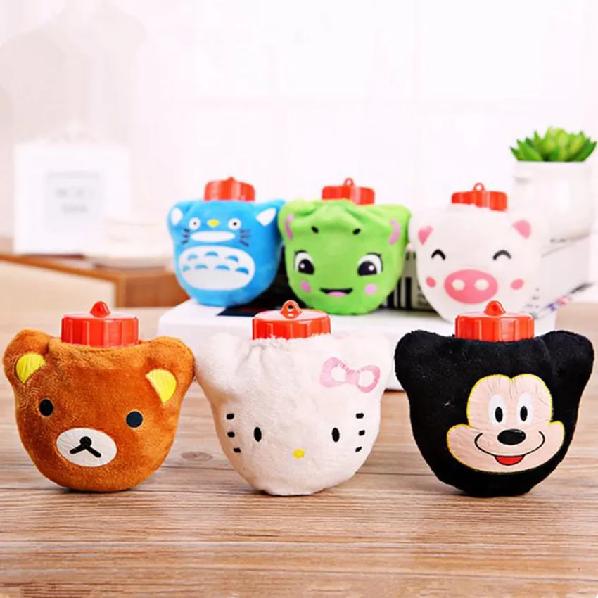 1 PCS Mini Cartoon Plush Hot Water Bag Filling Heaters Bottle Pocket Hand Warmer 9*6.5*4CM |