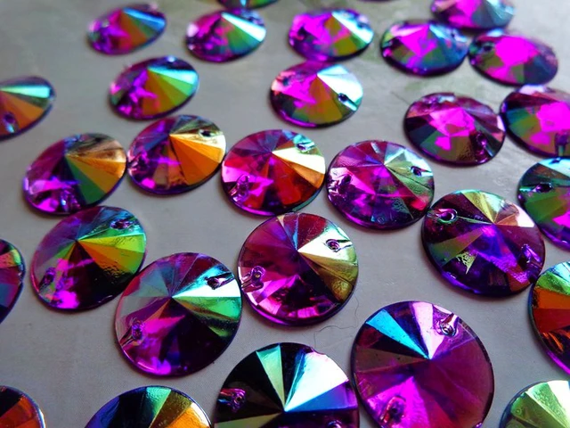 100pcs triangle shape 14mm gem stones sew on crystals light purple  rhinestones flatback dress accessory - AliExpress