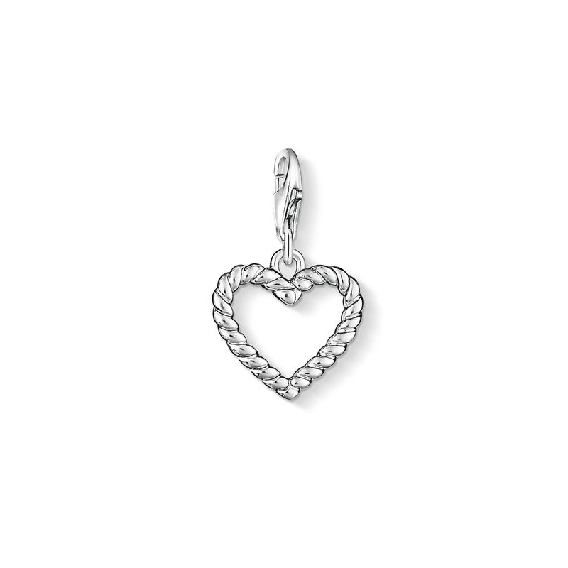 

Fashion 925 Silver Color Love Twist Heart Diy Charms Fit Bracelets & Neckalce Jewelry For Women Drop Shipping SCH0481