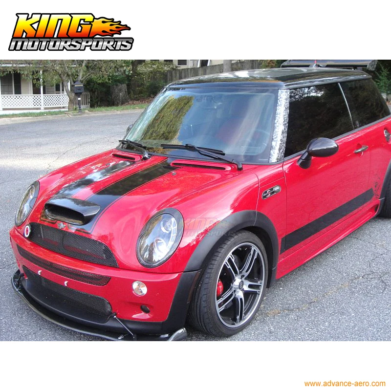 Подходит 2002-2006 R50 R52 R53 Mini Cooper H Hm Стиль переднего бампера губ тела комплект