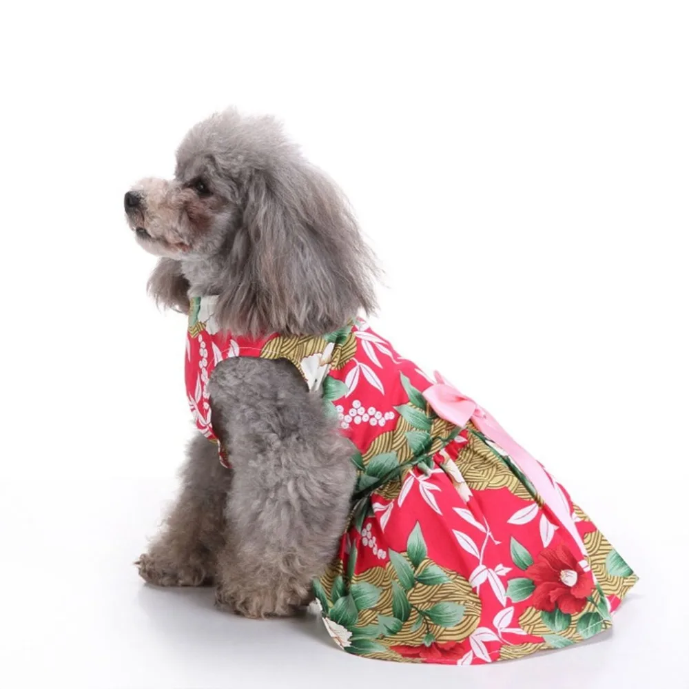 Одежда для питомцев Летняя Одежда для питомцев платье для собак Весенняя Милая юбка для щенка