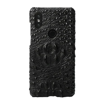 

Original cowhide Phone Case For Xiaomi Mi 9 9t 10 Pro 8 Lite A2 A3 Crocodile Grain Cover For Redmi Note 8 Pro Note 8T 7 5 plus