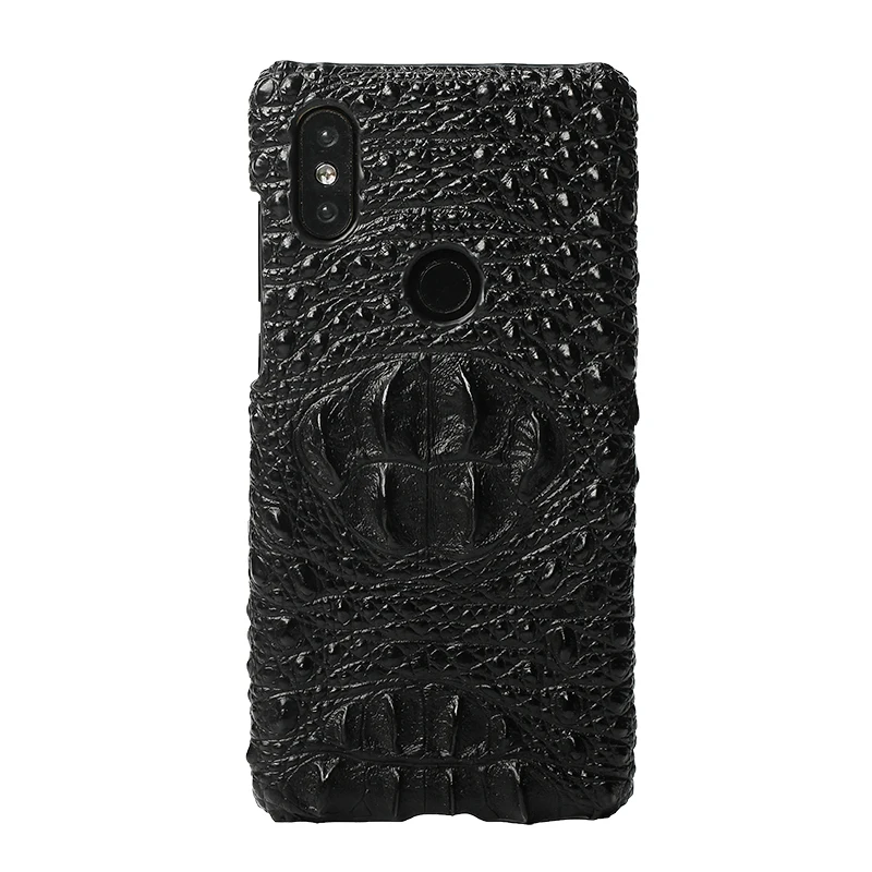 

Original cowhide Phone Case For Xiaomi Mi 9 Mi 8 8 Lite Pocophone F1 A2 marvel luxury Crocodile Grain Funda For Redmi Note 7 Pro