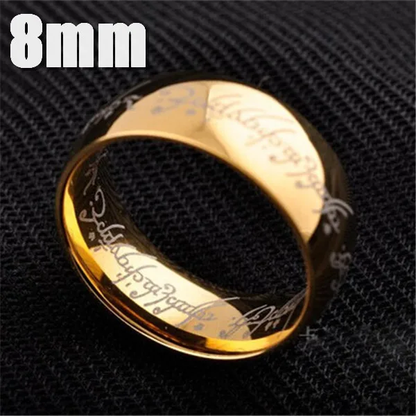 MOREDEAR Midi Ring Tungsten One Ring of Power Gold the Movie of Lovers Women and Men Fashion Jewelry wedding rings finger rings womens ring jewelry rings ring jewelry signet ring couple rings fidget rings round rings