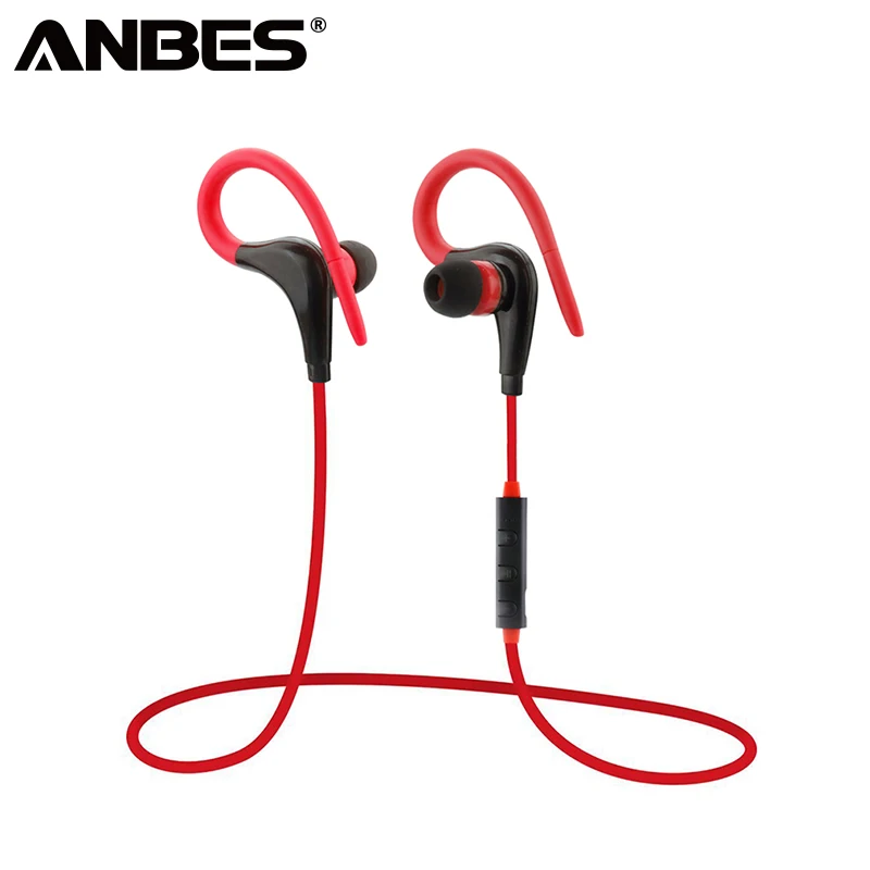 Anbes стерео Ушные крючки Bluetooth наушники Беспроводной спортивные гарнитуры С