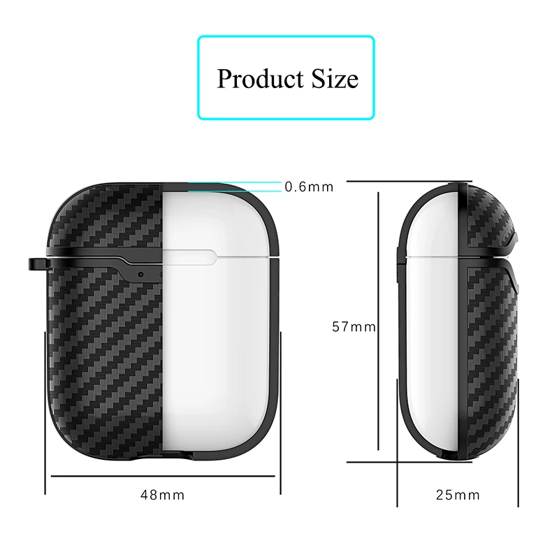 Carbon Fiber Soft TPU Earphone Case For Airpods 2 Ultra Slim Retro Shockproof Headphone Cover Case For Airpods Protection Bag Carbon Fiber Soft TPU Earphone Case For Airpods 2 Ultra Slim Retro Shockproof Headphone Cover Case For Airpods Protection Bag