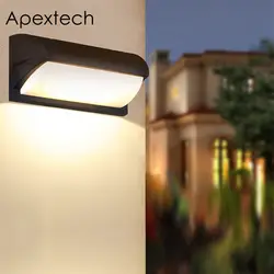 Apextech светодиодный настенный светильник 18 Вт 30 Вт водостойкий открытый настенный светильник для сада двора патио вилла домашнее освещение