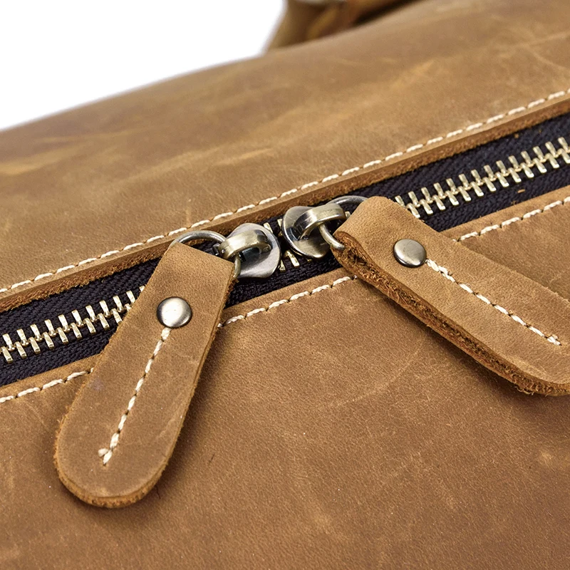 Винтажная мужская дорожная сумка Crazy Horse из натуральной кожи, большая дорожная сумка с карманом для обуви, большой багаж, деловые сумки, сумка