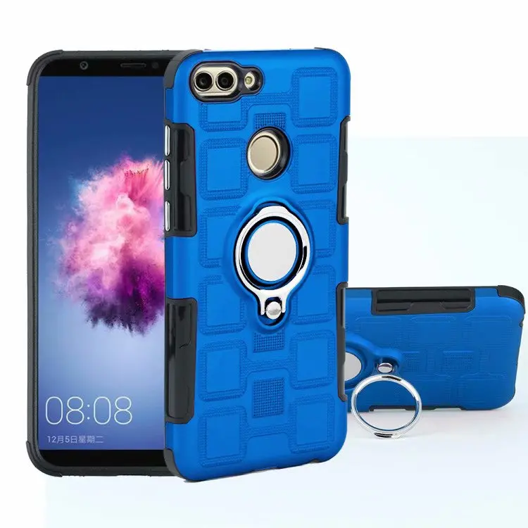 Чехол для huawei P Smart cover FIG-L21 FIG-LX1 FIG L21 LX1 fundas палец кольцо подставка держатель магнит мягкий чехол для телефона из ТПУ kimTHmall