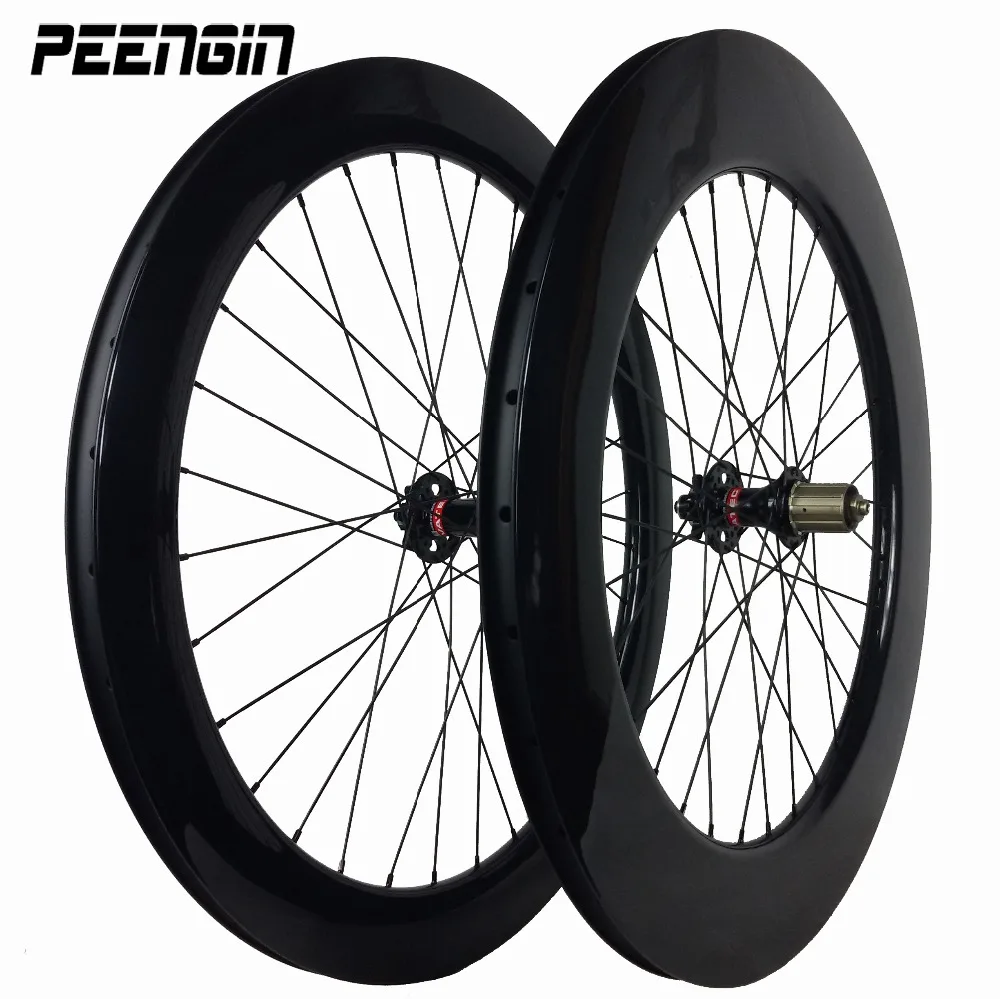 Discount Carbon disc brake wheels 60mm front 88mm rear cyclocross wheelset six paws lock Novatec D791 hub Quick release or thru axle type 0