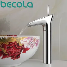 Becola дизайн роскошный смеситель для ванной комнаты с одной ручкой бассейна кран горячей и холодной воды GZ-8007