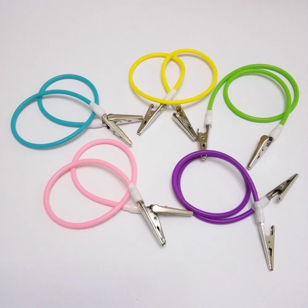 5 pcs/lot Dental Bib Clips Napkin Holders Crocodile Stainless Steel