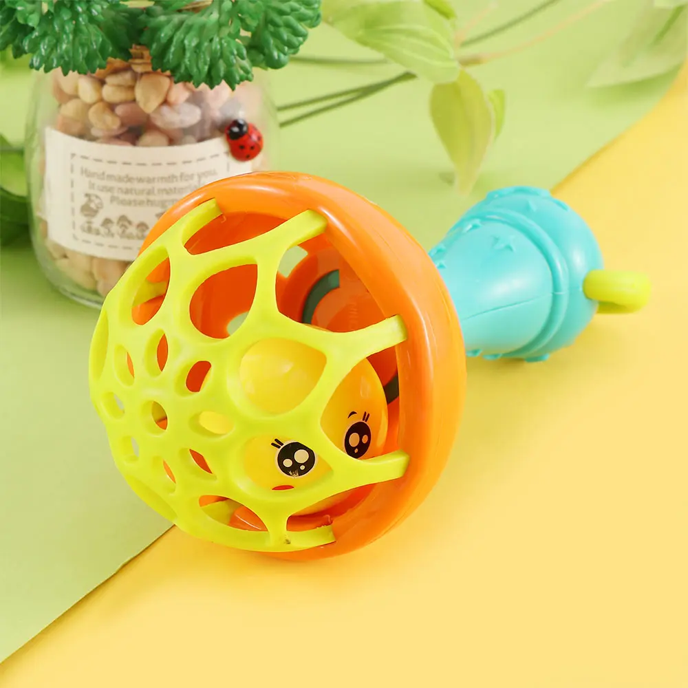 

Baby Rammelaars Baby Speelgoed Intelligentie Grijpen Zachte Bijtring Plastic Hand Bell Hamer for Baby Girl Boy Kids Toys
