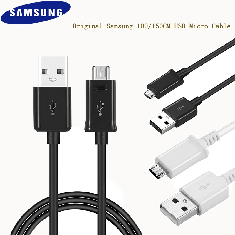 

100% Original Samsung 100CM/150CM Micro USB Data Cable Line Sync For Samsung Galaxy J6 J7 J8 C5 C7 C8 C10 Pro A5 A6+ A7 S7 Edge