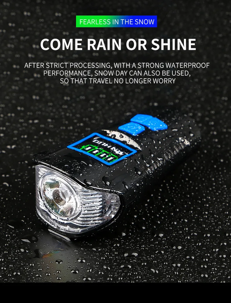 Cheap Outdoor Cycling Accessories Multifunction 3 In 1 USB Rechargeable Bicycle Flash Light Bike Horn Bell MTB Speedometer For Riding 6