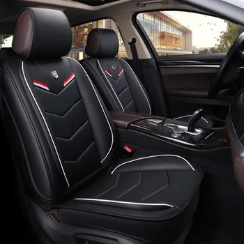 

Leather Universal Car Seat Covers for ford figo focus 1 2 3 mk2 fusion galaxy kuga 2 taurus of 2018 2017 2016 2015