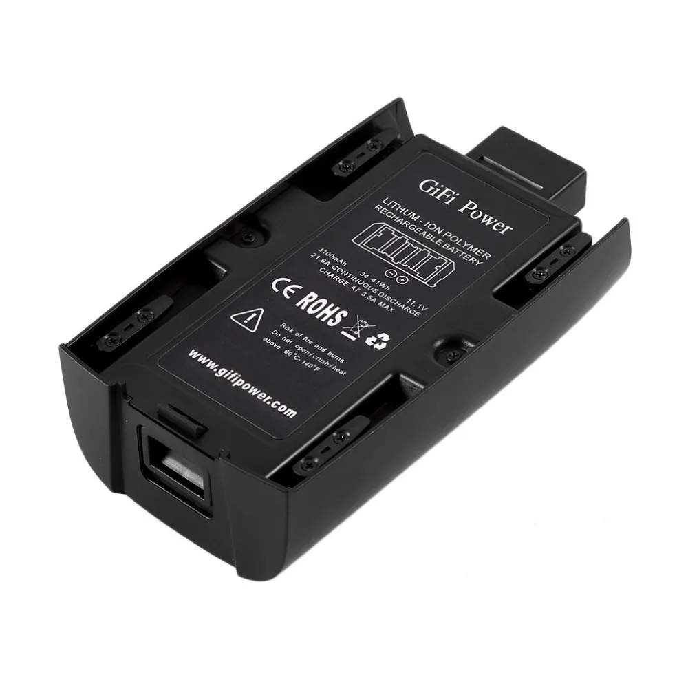 

3100mAh 11.1V 21.6A Large Capactity Lithum-ion Polymer Rechargeable Battery for Parrot Bebop 2 Drone Portable Light Weight