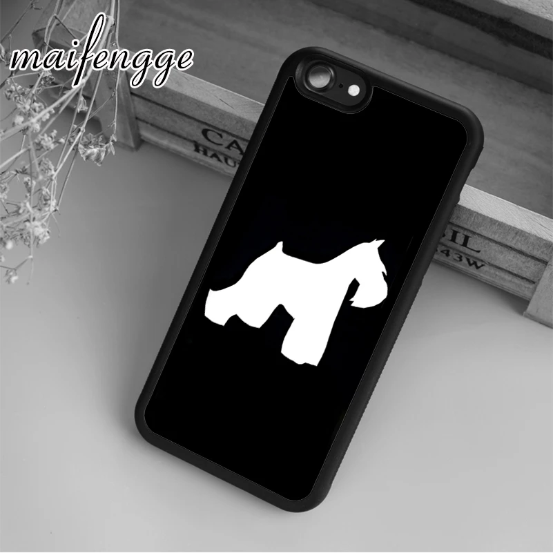 Миниатюрный чехол с щенком шнауцера maifengge для iPhone 5 6 6s 7 8 plus X XR XS max 11 12 Pro Samsung Galaxy
