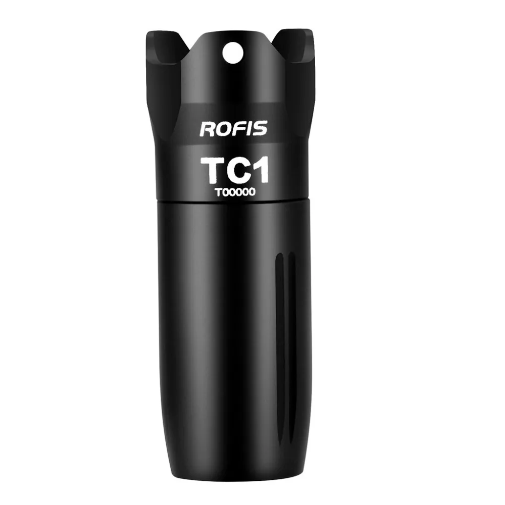 

Rofis TC1 Mini EDC XP-G3 LED Flashlight + 10180 Li-ion Rechargeable Battery Adjustable Waterproof Shock Resistant #4J01