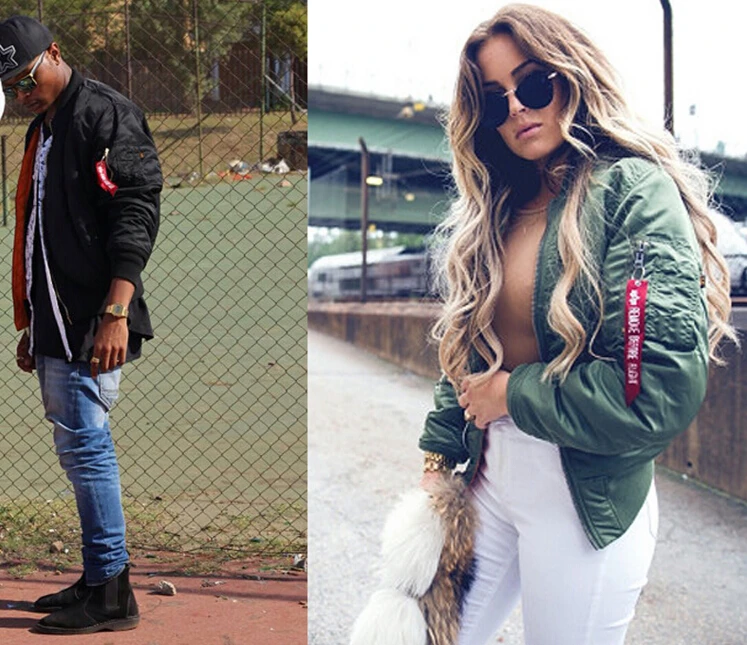 Aolamegs Men Bomber Jacket Thick Winter Military Motorcycle Ma-1 Flight Jacket Pilot Air Force Flying Jackets Baseball Uniform