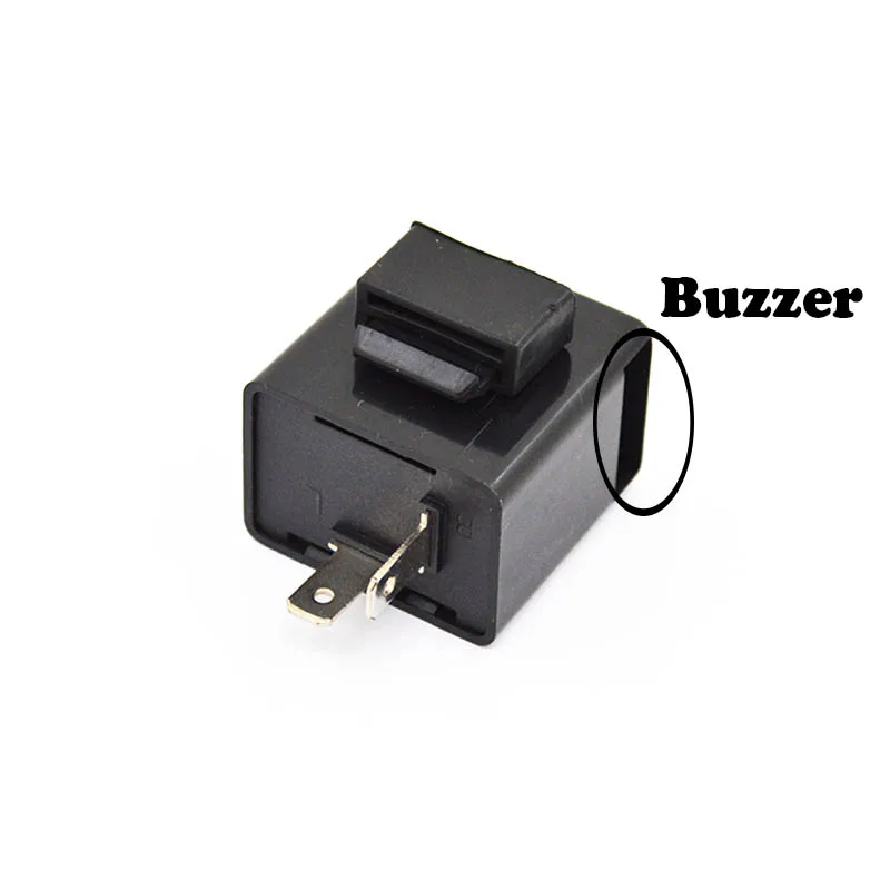 

Universal 2 Pins LED Turn Signal Indicator Blinker Flasher Relay With Buzzer for Scooter Underbone Motorcycle QUAD ATV