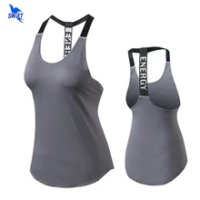 Professional Йога жилет для женщин сплошной цвет свободные стиль быстросохнущая Для Бега Спортзала занятий спортом рубашка без рукавов Сексуальная спинки Фитнес Майка