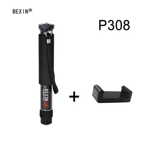 BEXIN портативный алюминиевый сплав Профессиональный Регулируемый ручной монопод для камеры dslr телефона видеокамеры - Цвет: p308