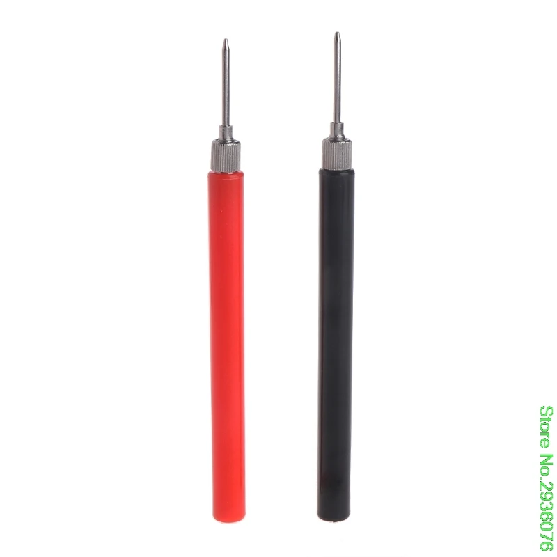 

New Arrive 2pcs Spring Test Probe Tip Insulated Hook Wire Connector Lead Pin for Multimeter Support