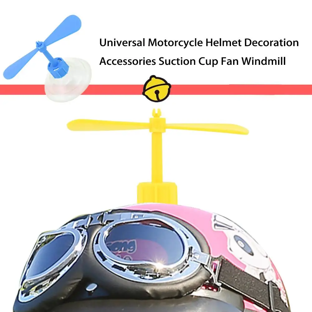 

Universal Motorcycle Animation Bamboo Dragonfly Propellers Helmet Decoration Suction Cup Motorbike Stickers Helmet Suction