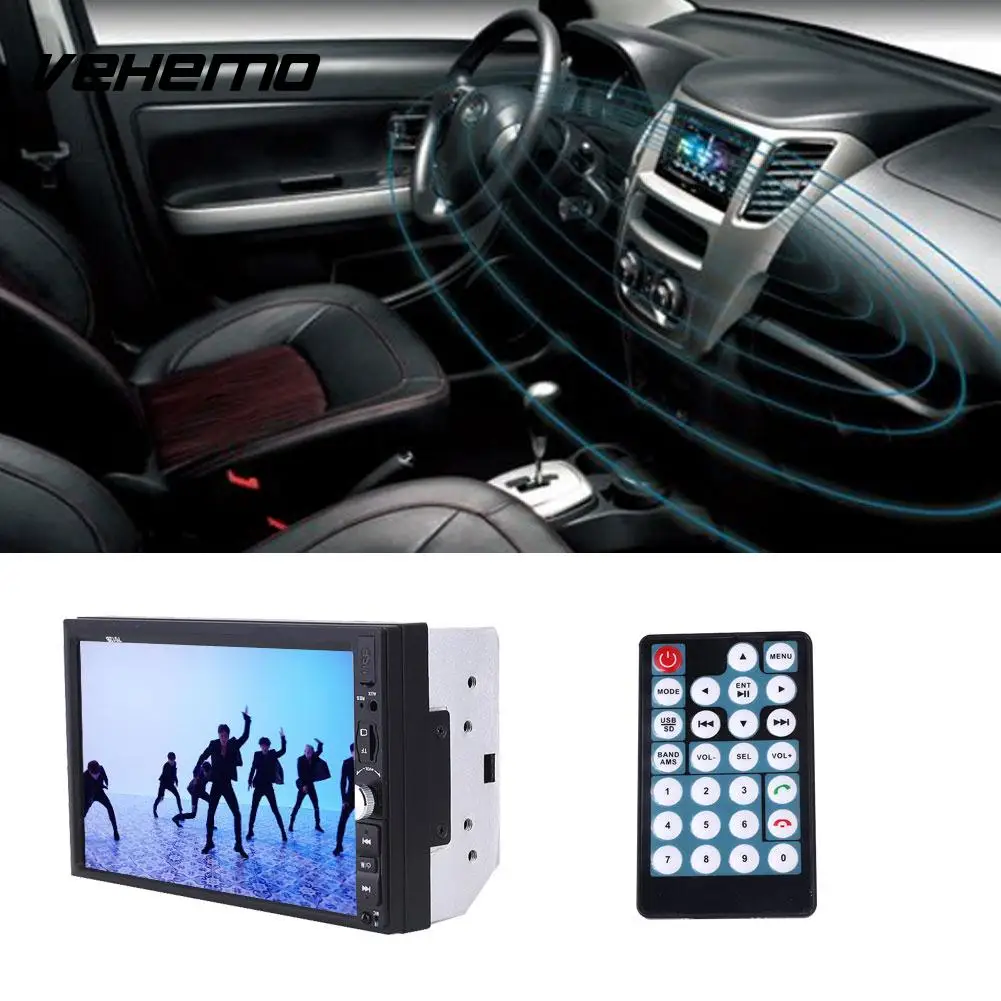 

2 Din HD Touch Screen Car FM Radio Bluetooth Handsfree Stereo MP5 Music Player