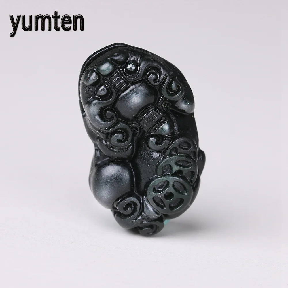 

Natural High quality Obsidian Pendant Jade Pendant Women Jewelry Pendants Pair Necklace Fashion Hand Carved Black Jade Gift Jade