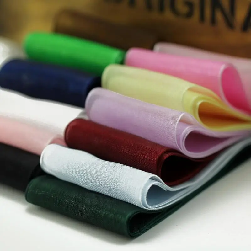 

High Quality Transparent Organza Ribbon 20 Meters 2.5cm Gift Packing DIY Crafts Christmas Gift Wrap Handmade Material Ribbon