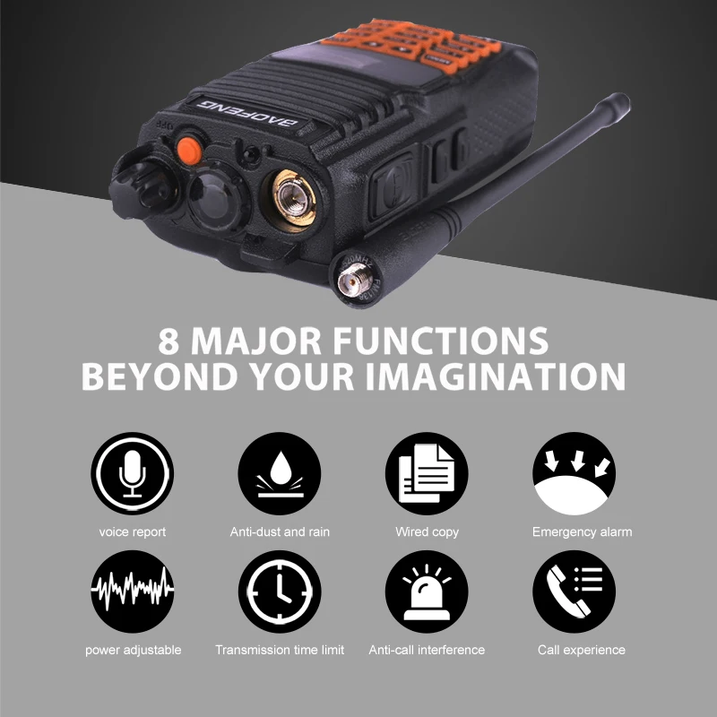 Baofeng UV-9R Plus 8W High Power IP67 Waterproof Walkie Talkie 10km Handheld UV 9R Two Way Radio Ham CB Radio Communicador UV9R