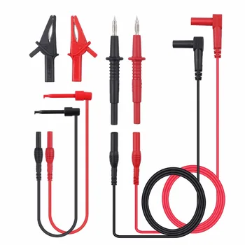 

8-Pieces Electronic Electronic Digital Multimeter Test Lead Kit CAT III 1000V 10A Leads Test Probes 250V 10A Alligator Clips